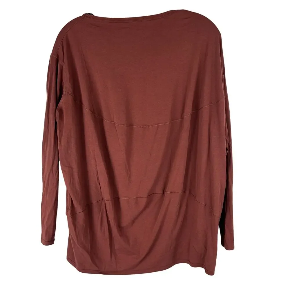 lululemon athletica long sleeve tee in dusty rose